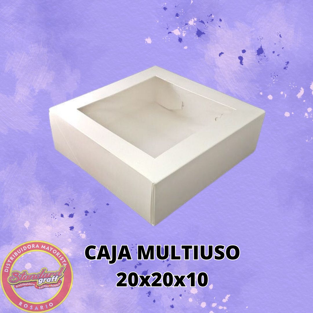 Caja Blanca Con Visor X X Standardgraff Distribuidora Tienda